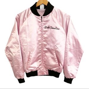 Spirit Halloween pink ladies inspired bomber jacket grease 1950s size small